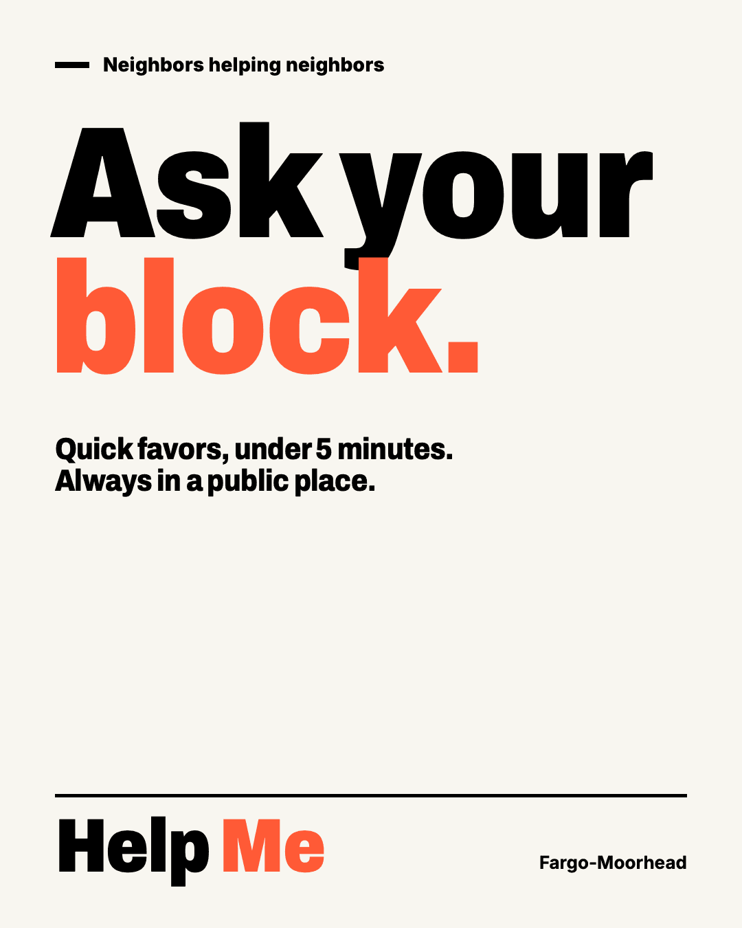 Poster: Ask your block.