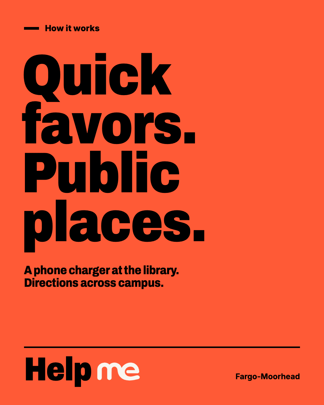 Poster: Quick favors. Public places.