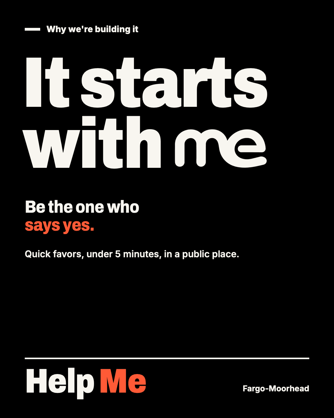 Poster: It starts with me.